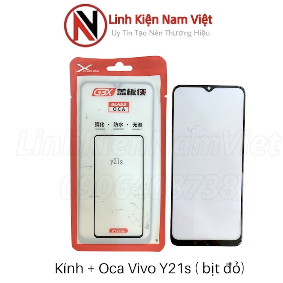 Kính liền keo Vivo Y20 / Y16 / Y20s / Y12s / Y21s / Y3s / Y21 – 2021 / Y15s / Y15a (Bịch Đỏ)