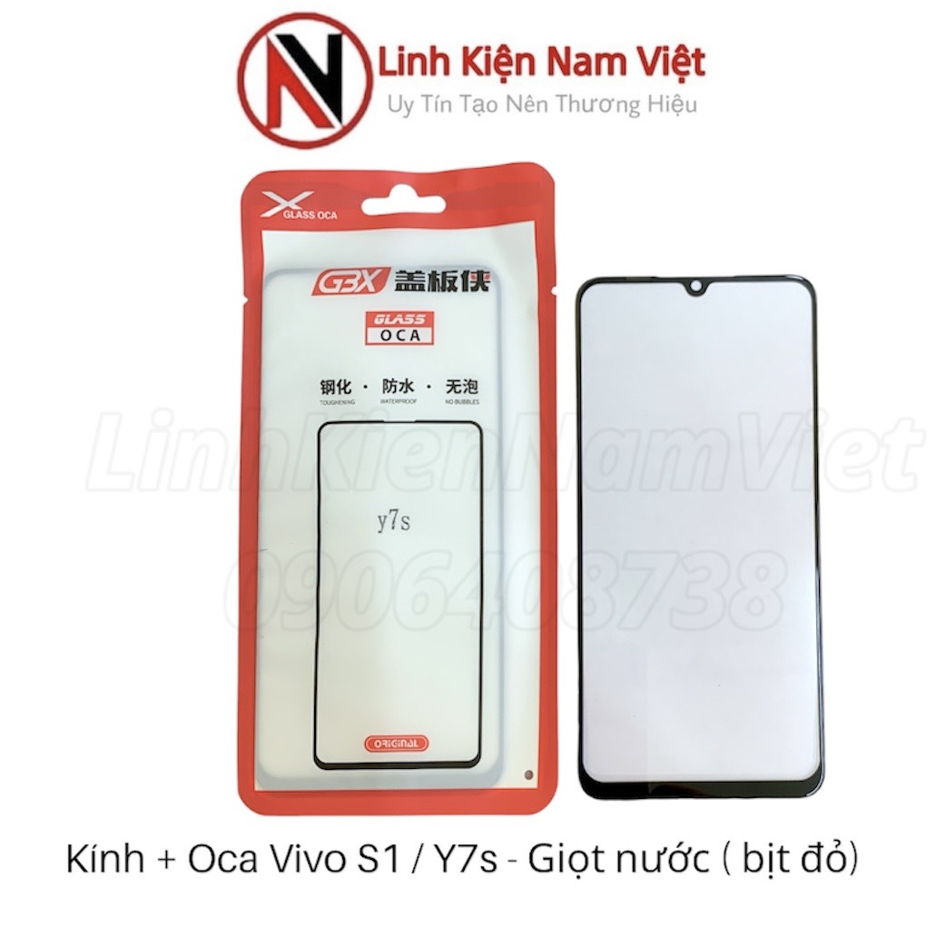 Kính + Oca Vivo S1 giot nuoc / S1 prime / Y7s / Vivo z5 / iq00 neo (Bịch Đỏ)
