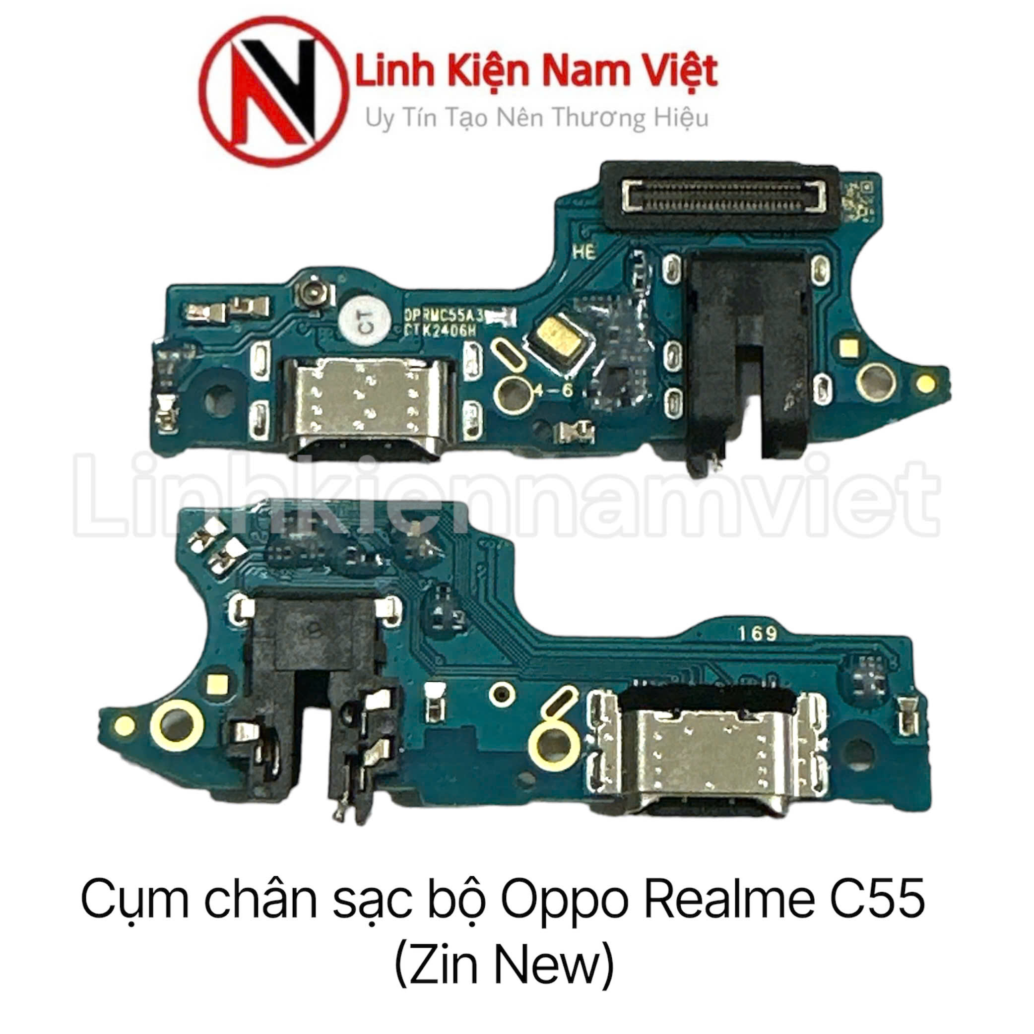 Cụm chân sạc bộ Oppo Realme C55 (Zin)