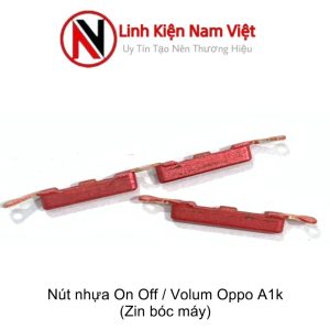 Nút nhựa ngoài On/off Volum âm lượng Oppo A1k (Zin máy) Đỏ