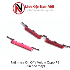 Nút nhựa ngoài On/off + Volum Oppo F9 (Zin máy) Đỏ