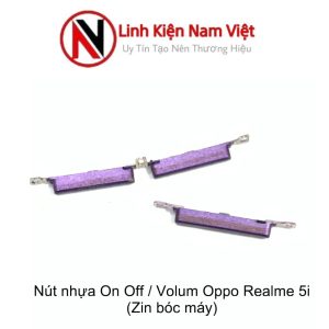 Bộ nút nhựa ngoài On/off + Volum Oppo Realme 5i (Zin máy)