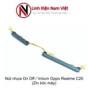 Bộ nút nhựa ngoài On/off + Volum Oppo Realme C20 (Zin máy)