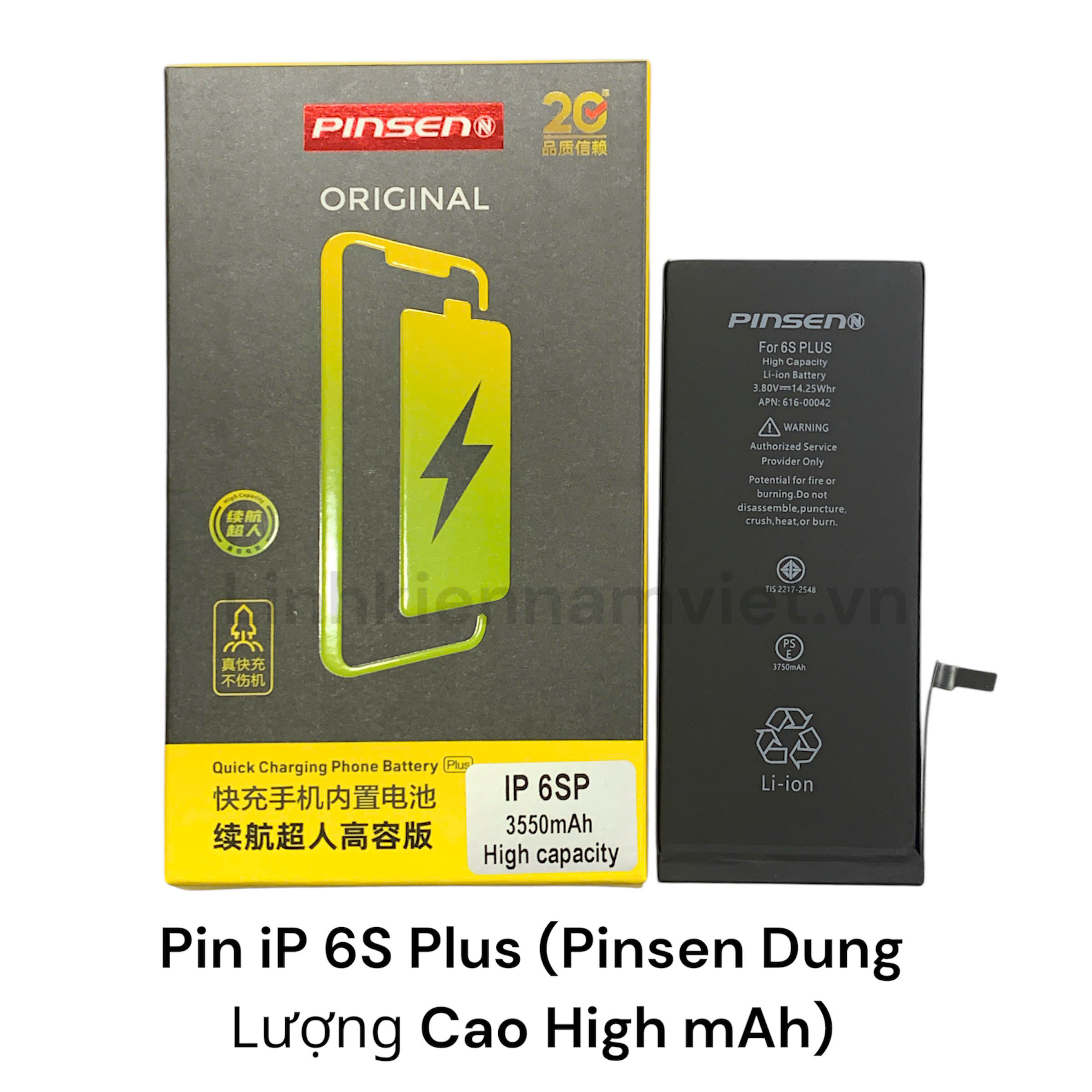 Pin Iphone 6S Plus / Dung Lượng Cao ( Pinsen )