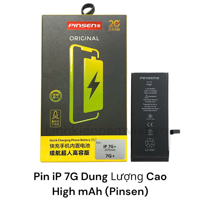 Pin Iphone 7G / Dung Lượng Cao High 2370mAh ( Pinsen )