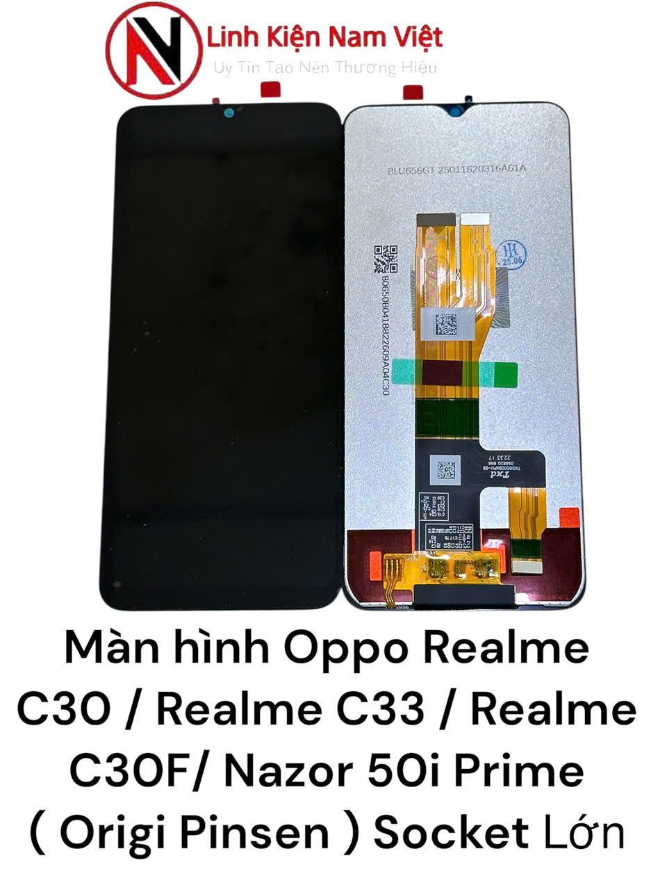 Màn hình Oppo Realme C30 / Realme C33 / Realme C30F/ Nazor 50i Prime (Pinsen Origi) Cáp Vàng Socket Lớn