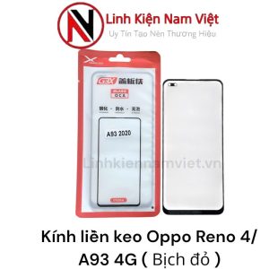 Kinh liền keo Oppo Reno 3 Pro-4g / Reno 4 / Oppo A93-4g / A93-2020 (Bịch Đỏ)