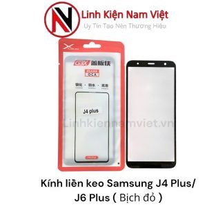 Kính liền keo Samsung J4 Core / J610 / / J410 / J450 / J4 Plus / J6 Plus (Bịch Đỏ)