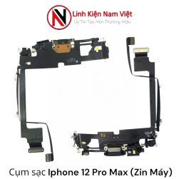 Cụm dây chân sạc bộ Micro iPhone 12 Pro Max ( Zin máy )