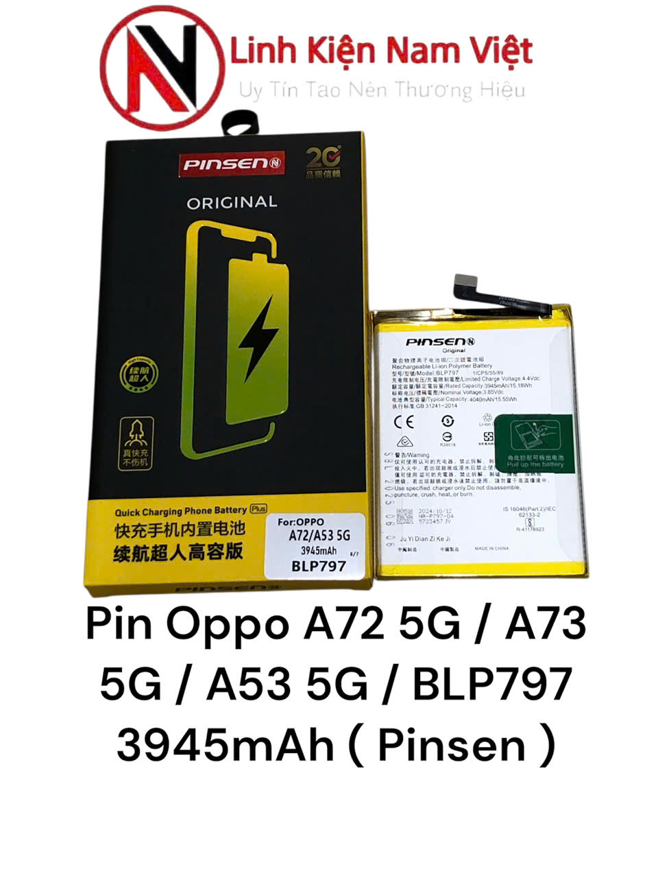Pin Oppo A95 5G / Reno 6Z / Reno 5F / BLP839 4220mAh ( Pinsen )