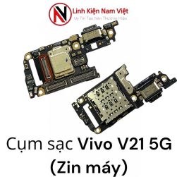 Cụm chân sạc bộ, Ổ sim ,Micro Vivo V21 5G ( Zin máy )