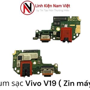 Cụm chân sạc bộ Mic Jack tai nghe Vivo V19 ( Zin máy )