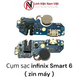 Cụm chân sạc bộ infinix Smart 6 ( zin máy )