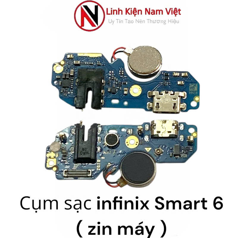 Cụm chân sạc bộ infinix Smart 6 ( zin máy )