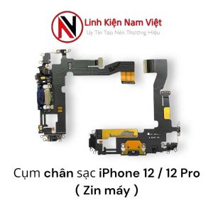 Cụm chân sạc Micro iPhone 12 / 12 Pro ( Zin máy )