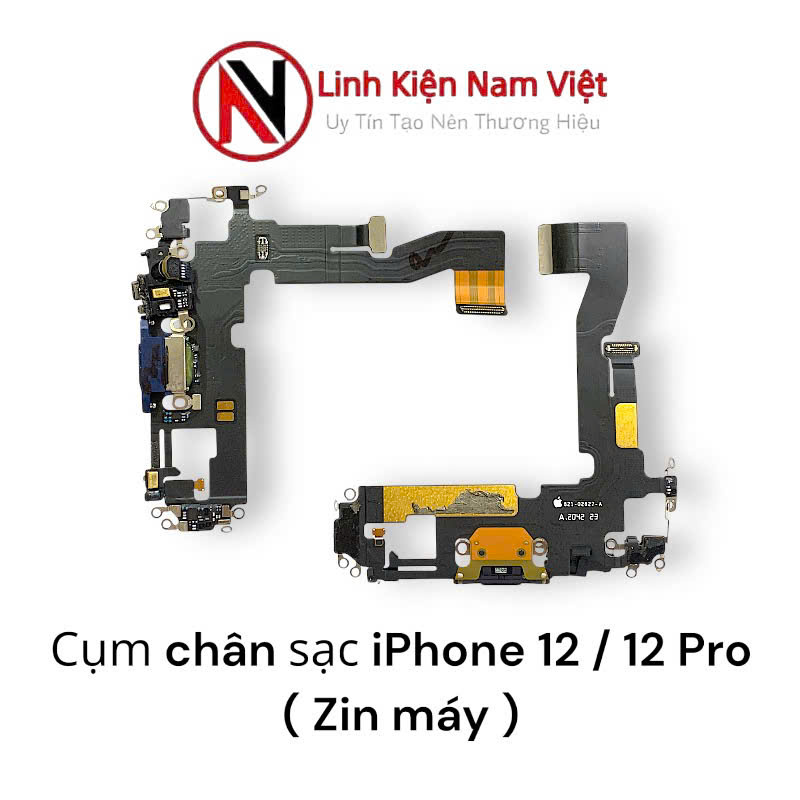 Cụm chân sạc Micro iPhone 12 / 12 Pro ( Zin máy )