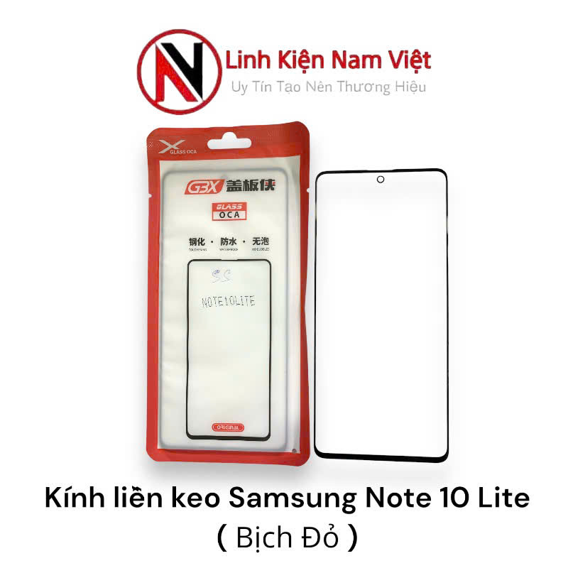 Kính liền keo Samsung Note 10 Lite ( Bịch Đỏ )