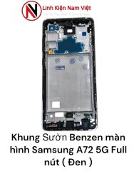 Khung Sườn Benzen màn hình Samsung A72 5G Full nút ( Đen )