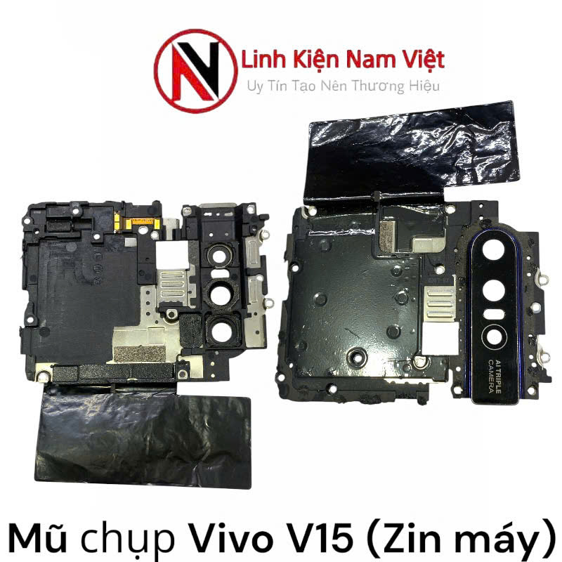 Kính camera sau kèm nắp chụp Main Vivo V15 (Zin máy)