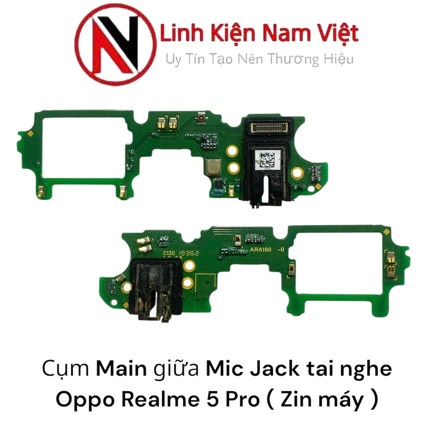 Cụm Main giữa Mic Jack tai nghe Oppo Realme 5 Pro ( Zin máy )