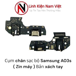 Cụm chân sạc bộ Samsung A03s ( Zin máy ) Bản xách tay