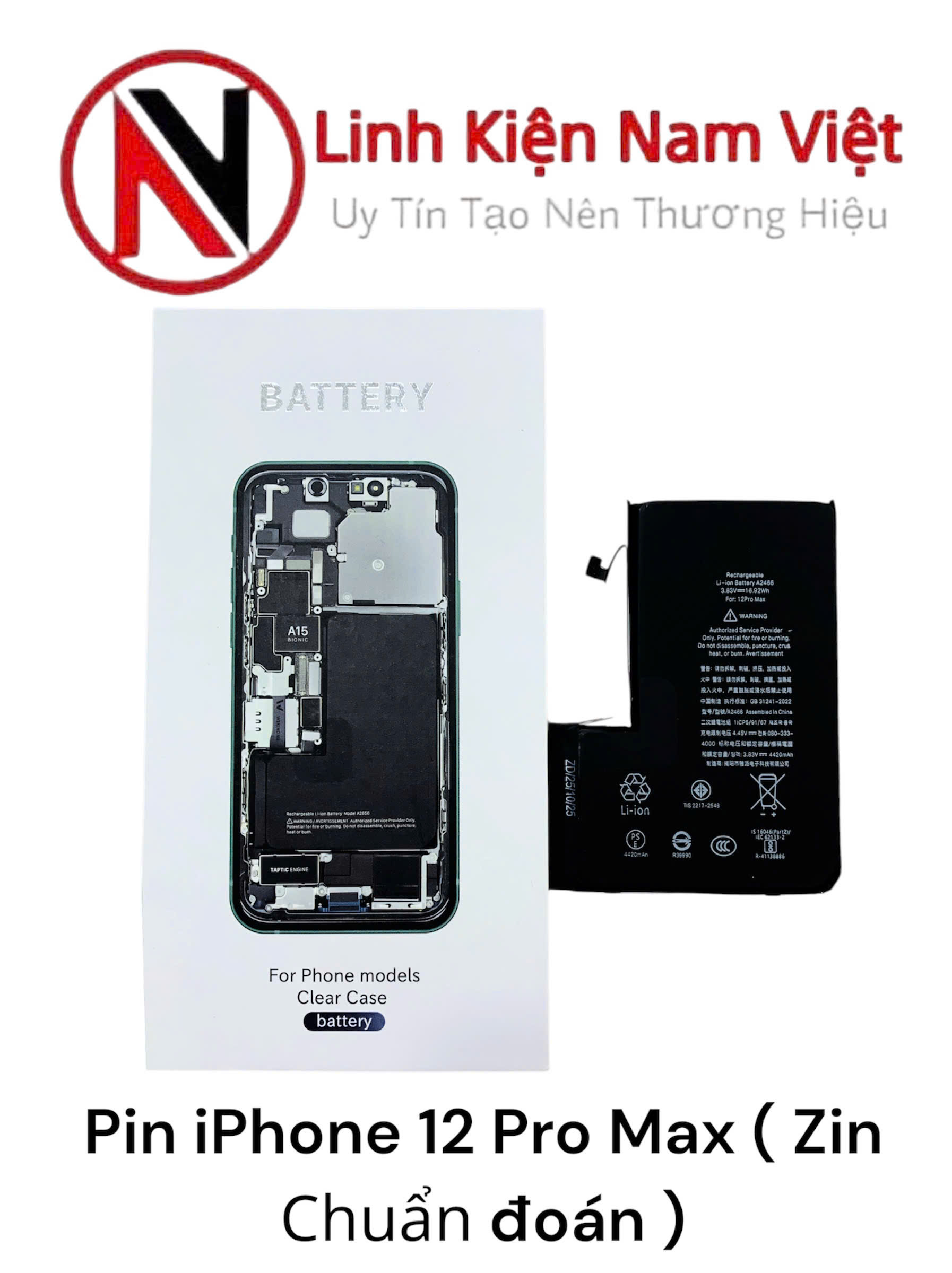 Pin iPhone 12 Pro Max ( Zin Chuẩn đoán )