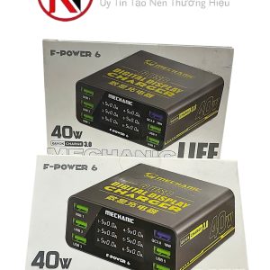 Bộ sạc nhanh 6 cổng Usb / F-Power 6 40W ( Mechanic )
