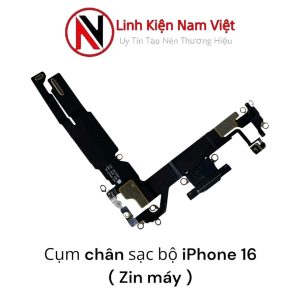 Cụm chân sạc bộ iPhone 16 ( Zin bóc máy )