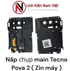 Nắp chụp main sau liền kính Camera Tecno Pova 2 ( Zin máy )