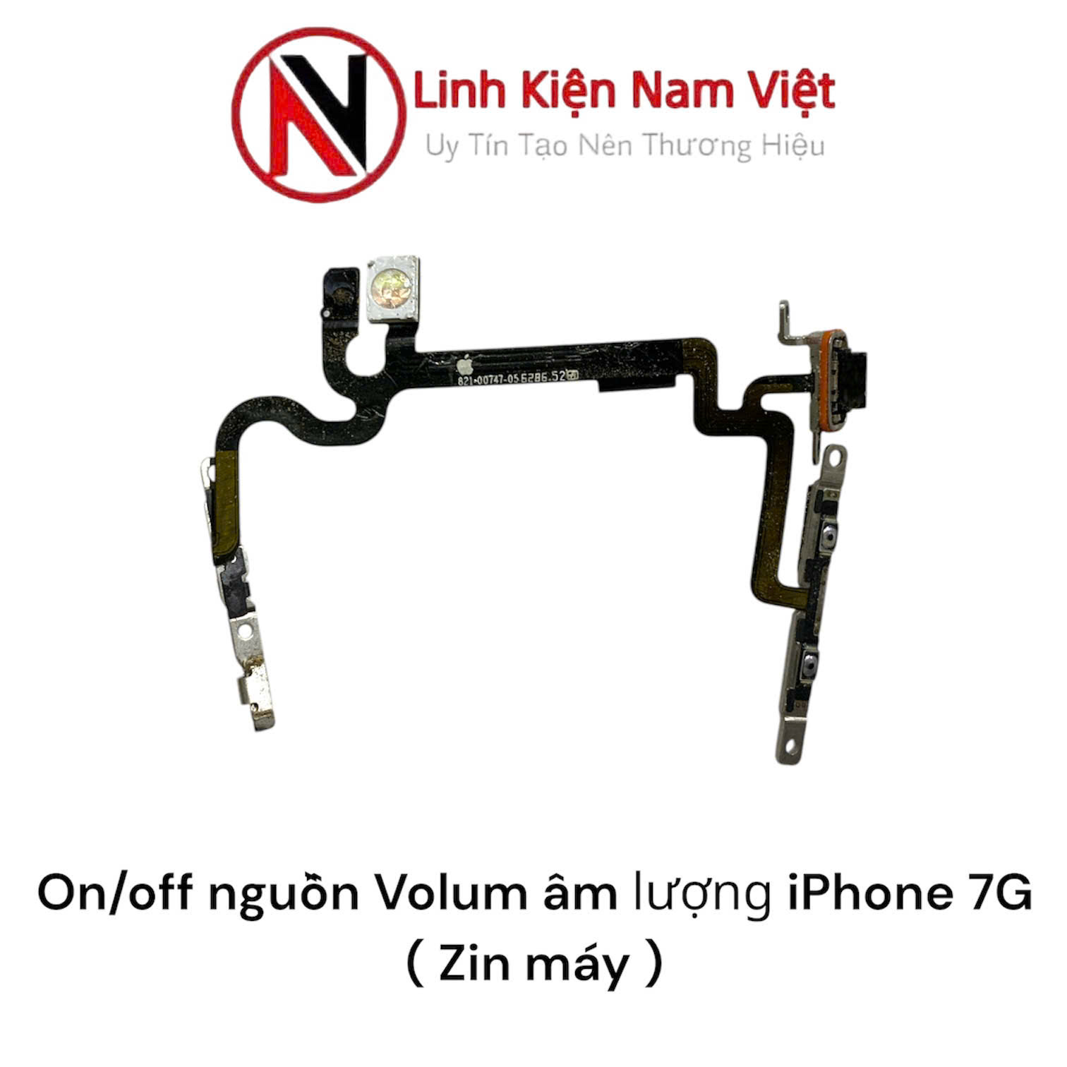 On/off nguồn Volum âm lượng, Gạt rung, Đèn Led Flash iPhone 7 / 7G ( Zin bóc máy )