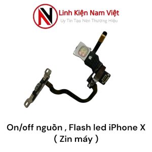 On/off nguồn flash led iPhone X ( Zin bóc máy )