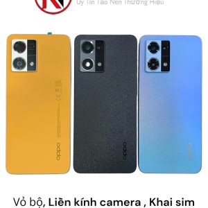 Vỏ bộ, Liền kính camera , Khai sim Oppo Reno 7 4G ( Zin )