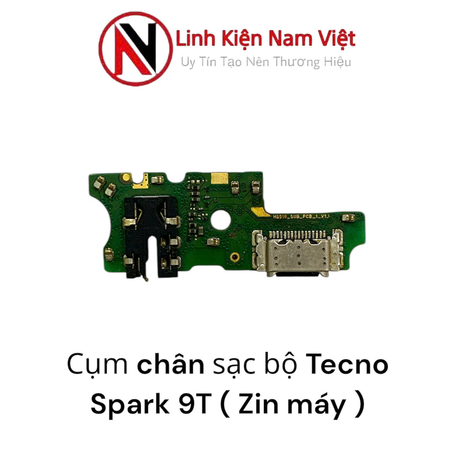 Cụm chân sạc bộ Tecno Spark 9T ( Zin máy )