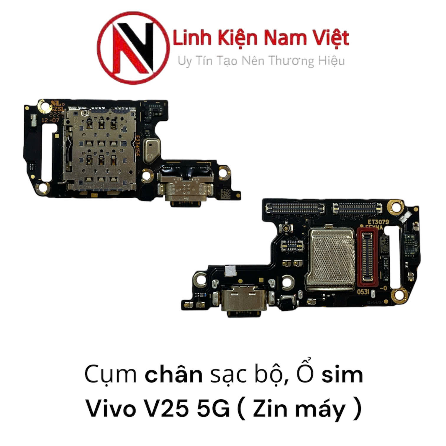 Cụm chân sạc bộ Ổ sim Vivo V25 5G ( Zin máy )