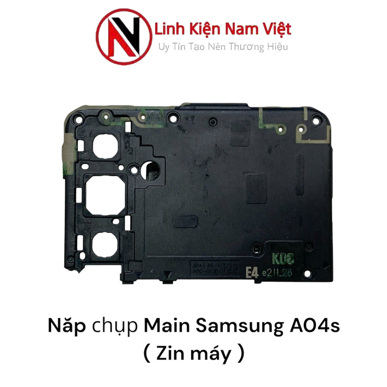Nắp chụp Main liền Kính Camera sau Samsung A04S / A047F ( Zin máy )