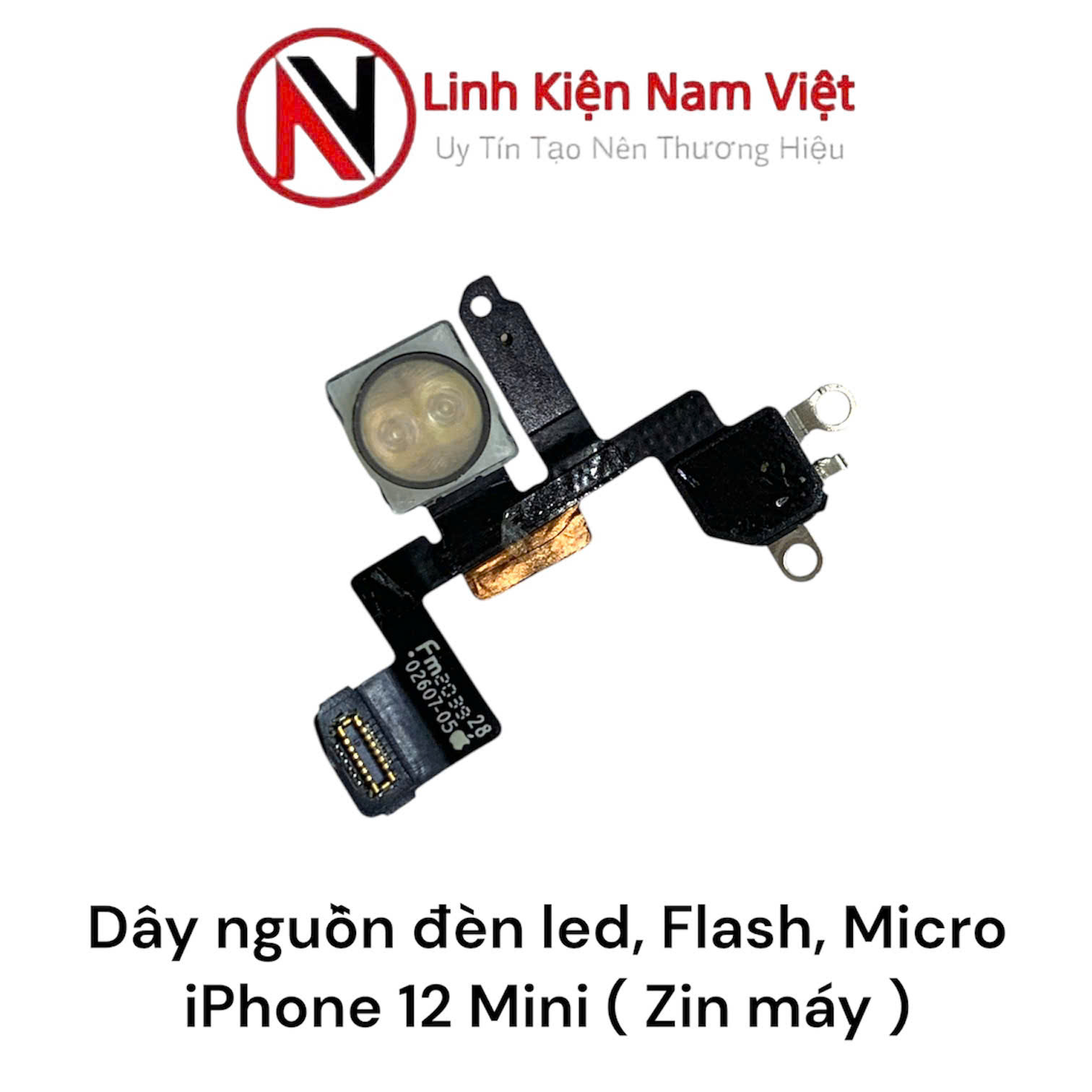 Dây nguồn đèn led, Flash, Micro iPhone 12 Mini ( Zin máy )
