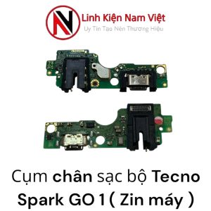 Cụm chân sạc bộ Tecno Spark Go 1 ( Zin máy )