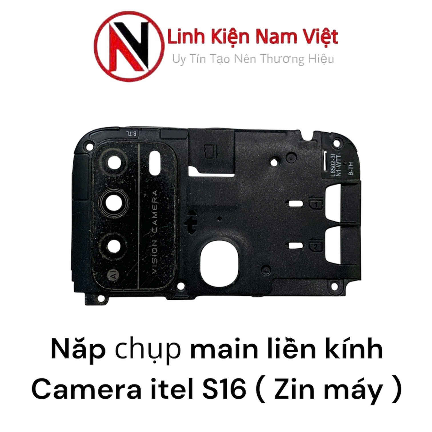Nắp chụp main liền kính Camera itel S16 ( Zin máy )