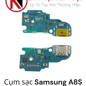 Cụm chân sạc bộ Samsung A8S ( Zin máy )