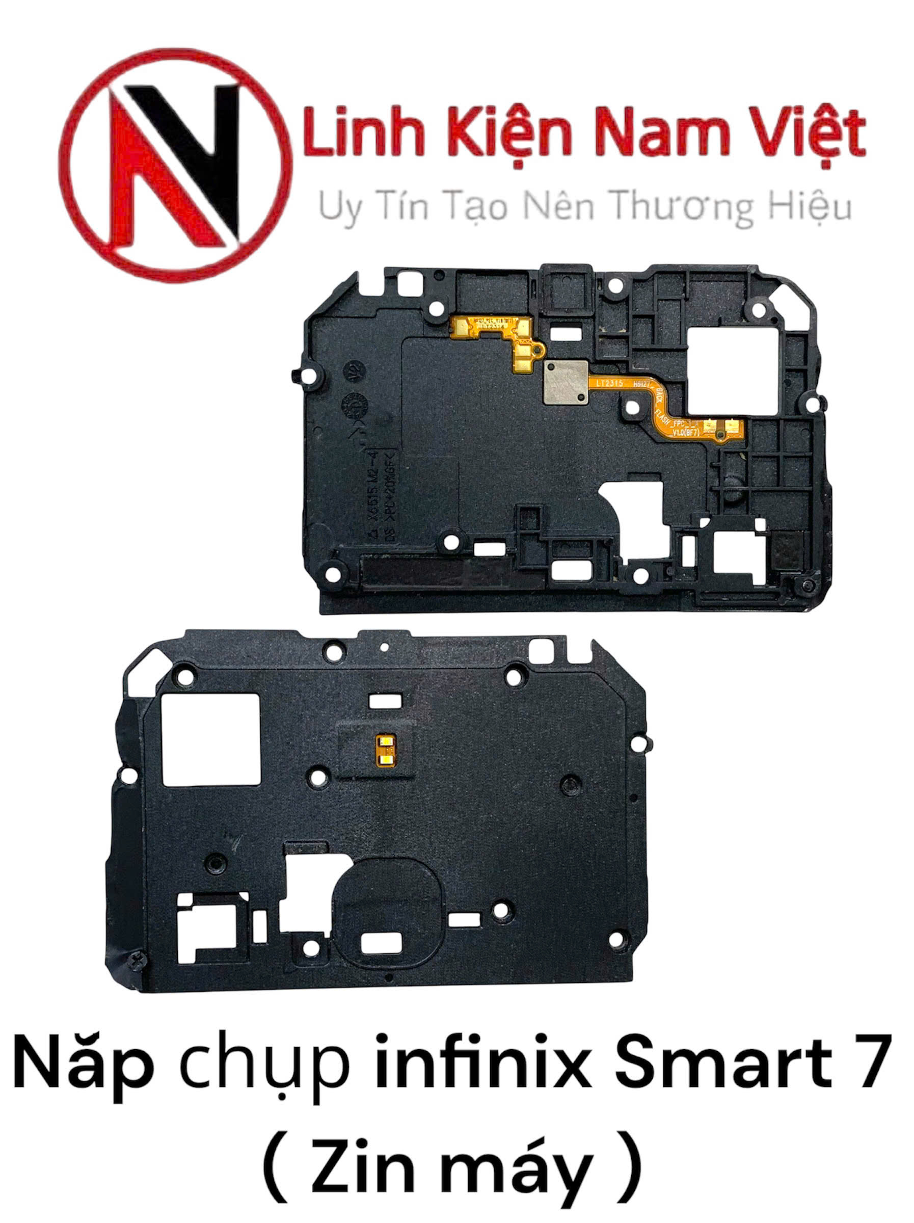 Nắp chụp main, Đèn led, Flash, Tecno infinix Smart 7 / X6515 ( Zin máy )