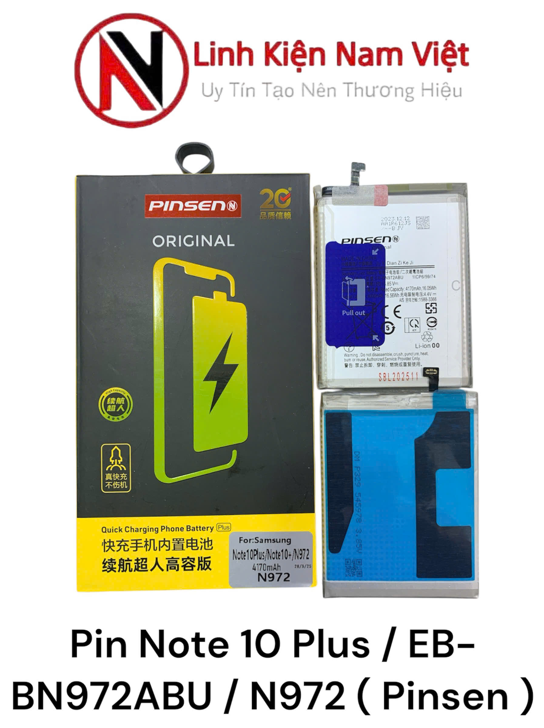 Pin Samsung Note 10 Plus / EB-BN972ABU / N972 ( Pinsen )