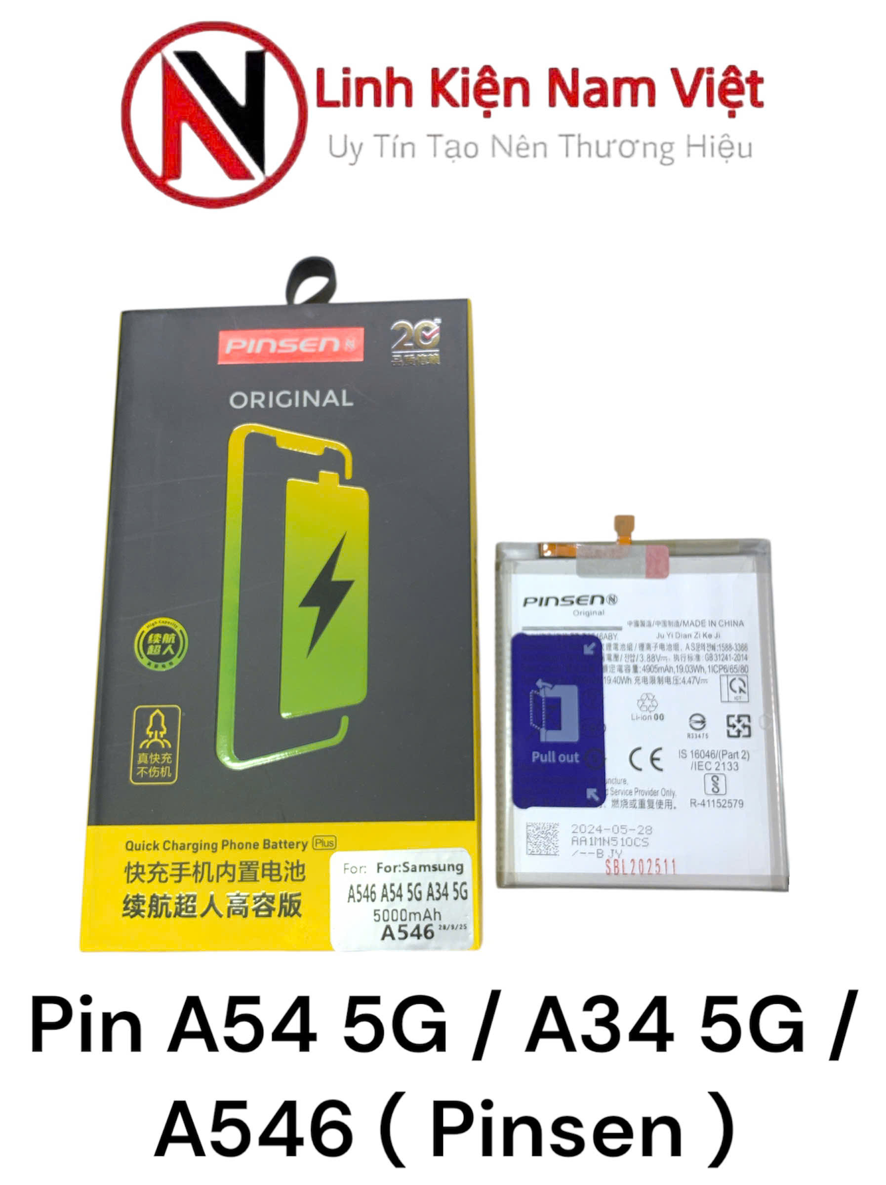 Pin Samsung A54 5G / A34 5G / A546 ( Pinsen )