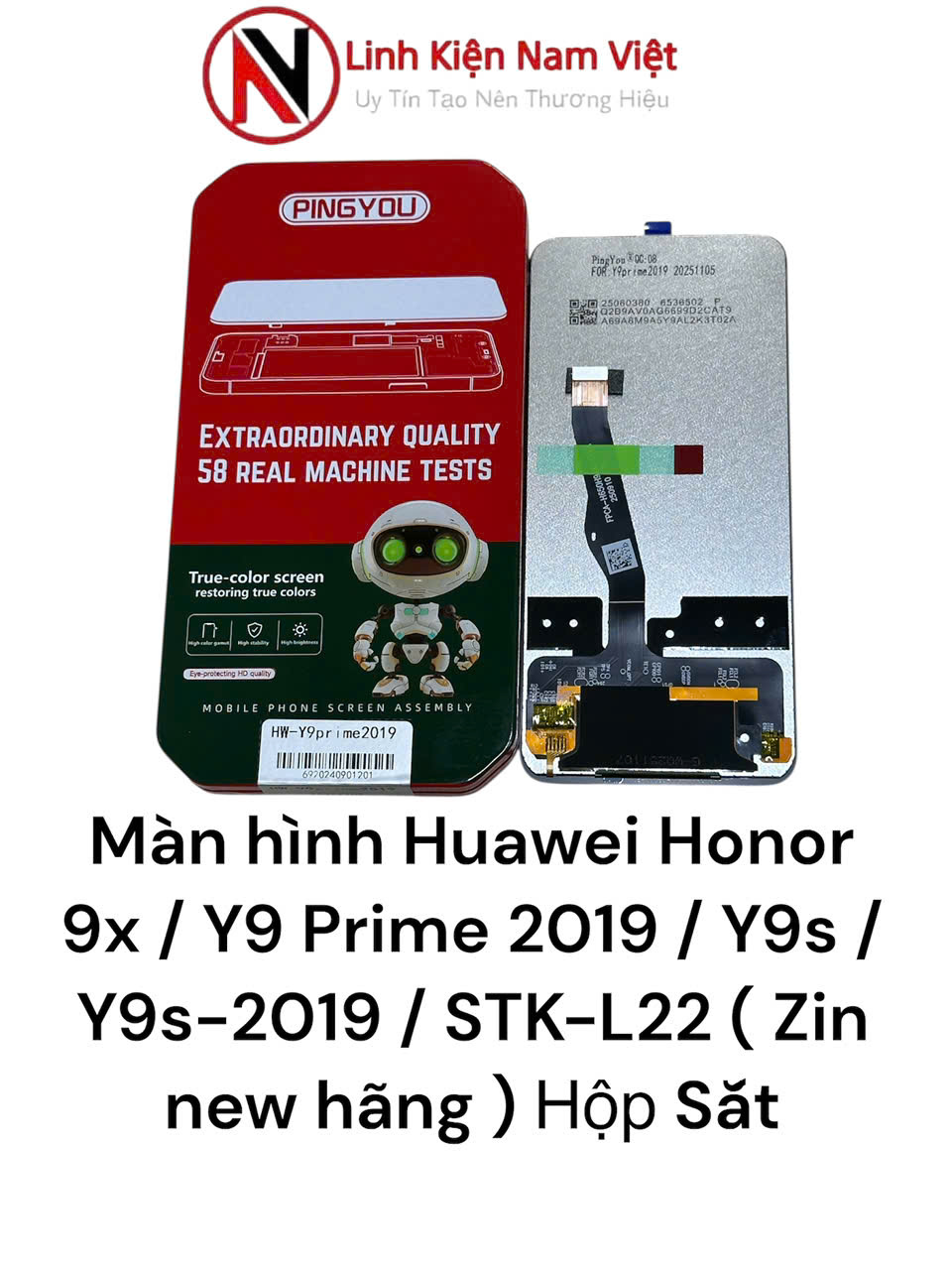 Màn hình Huawei Honor 9x / Y9 Prime 2019 / Y9s / Y9s-2019 / STK-L22 ( Zin new hãng ) Hộp Sắt