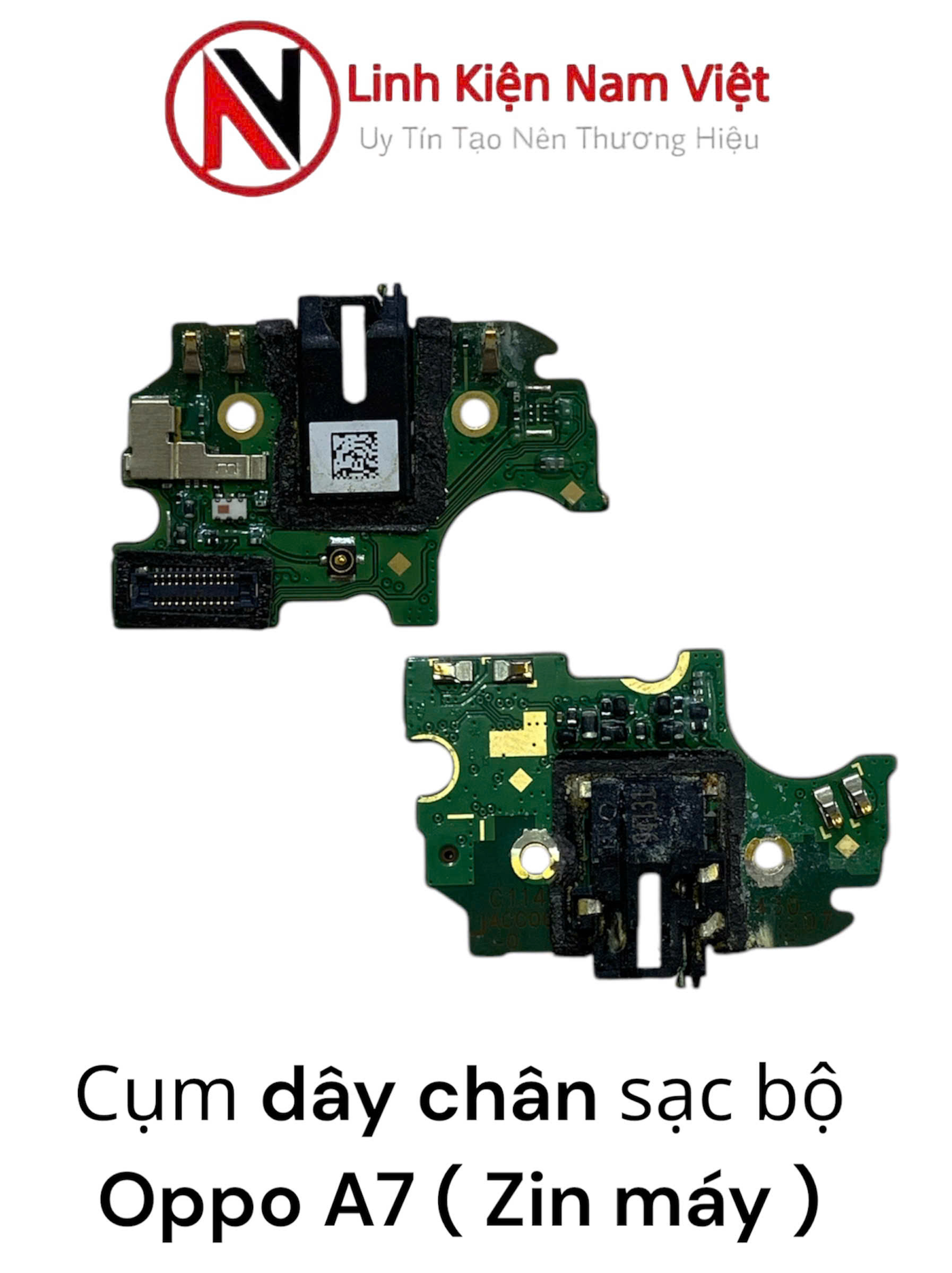 Cụm dây chân sạc bộ Oppo A7 ( Zin máy )