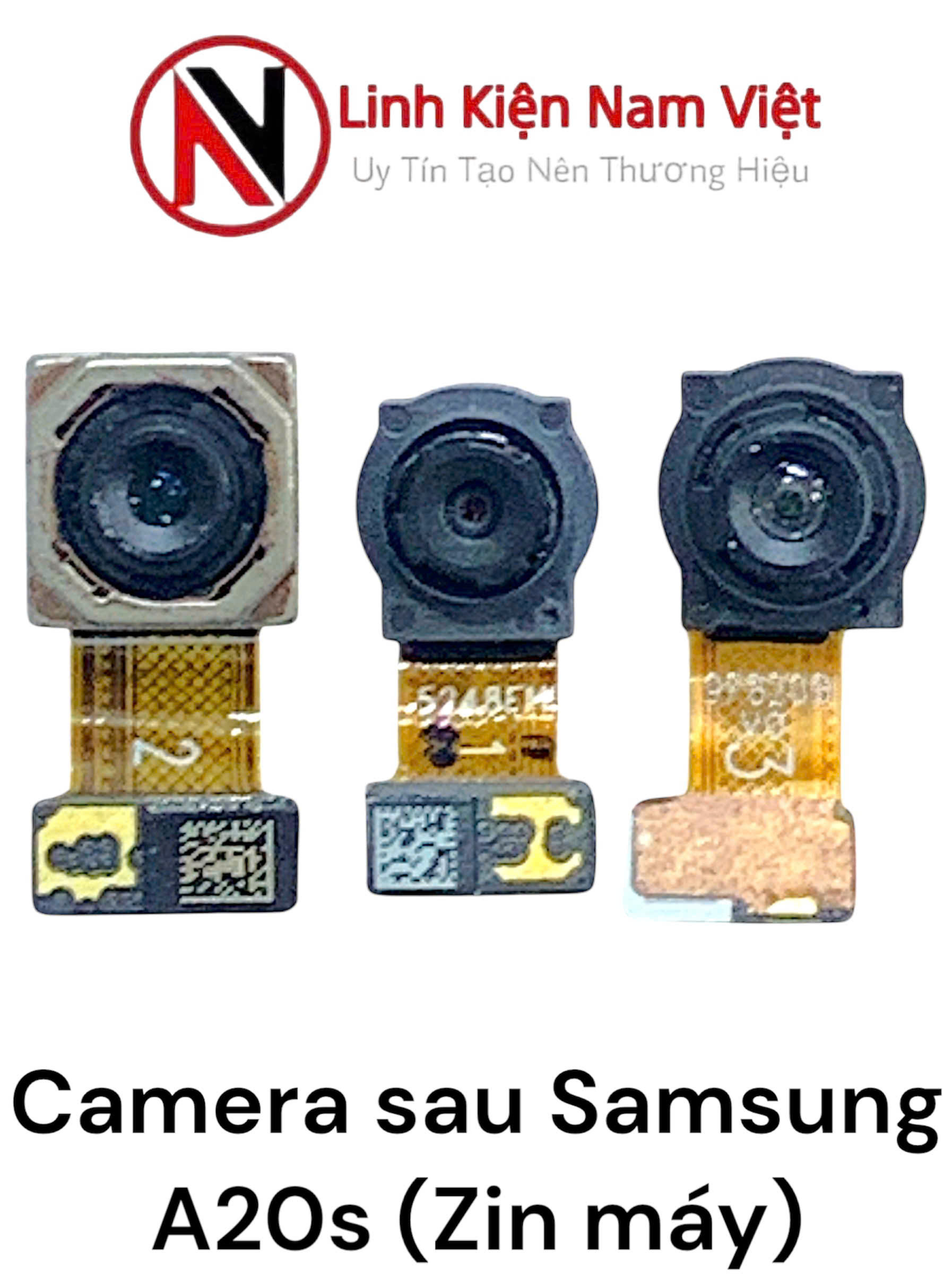 Camera sau Samsung A20s ( Zin bóc máy ) Bộ 3 cái