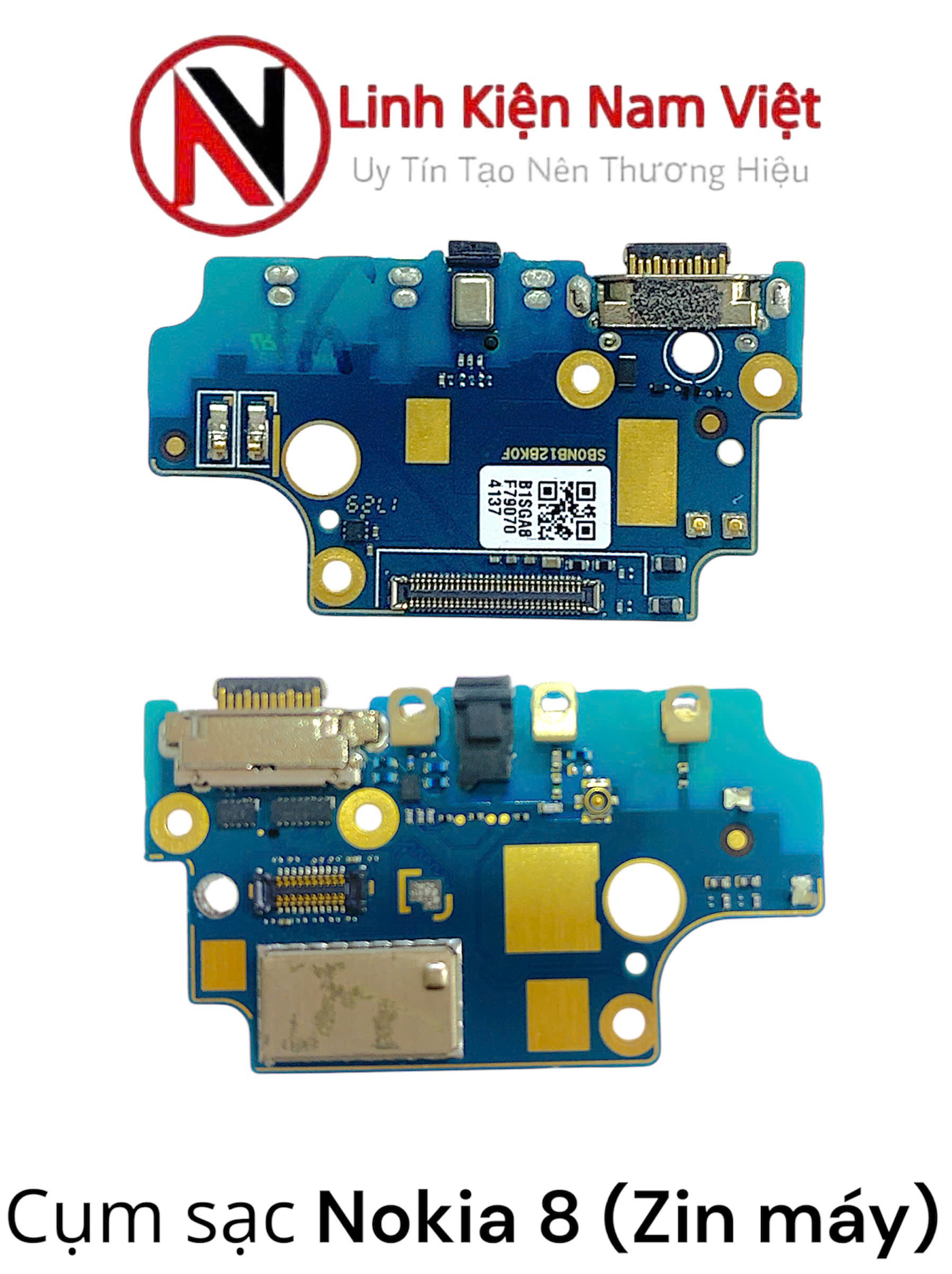 Cụm chân sạc bộ Nokia 8 / TA-1004 ( Zin bóc máy )