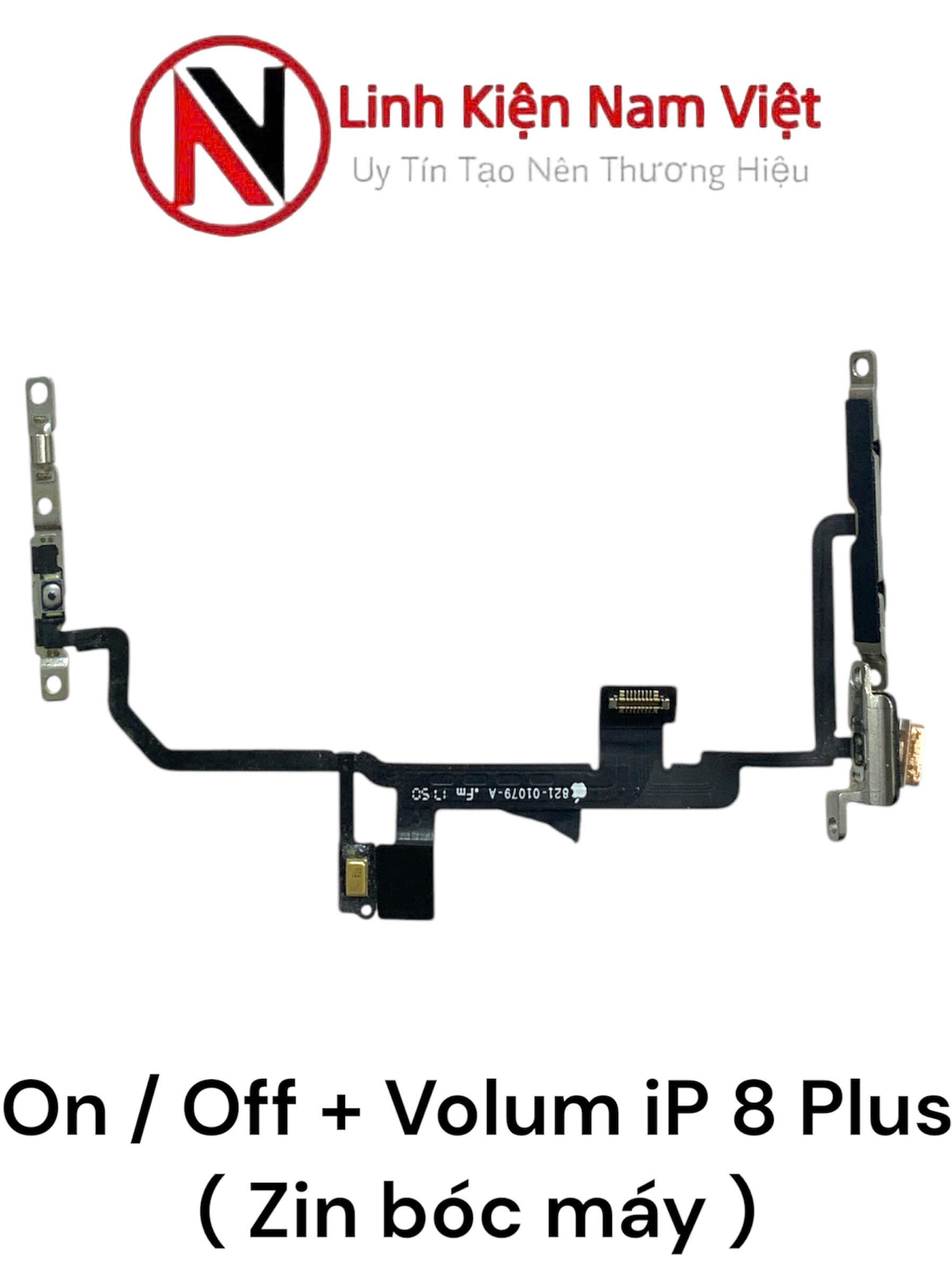 On/off nguồn Volum âm lượng, Đèn led flash iPhone 8 Plus ( Zin bóc máy )