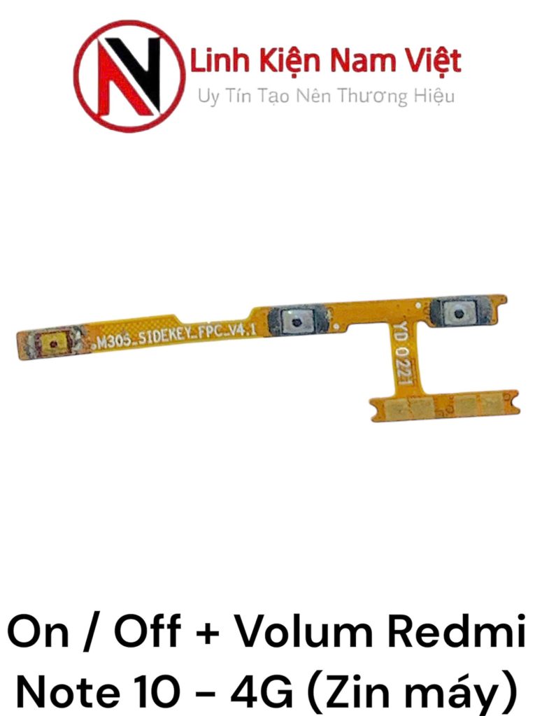 On/off nguồn Volum âm lượng Redmi Note 10 4G / Note 10s ( Zin bóc máy )