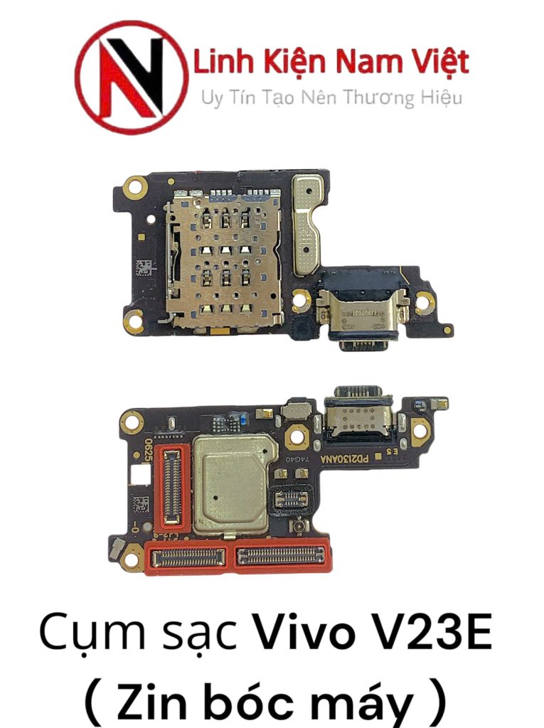 Cụm chân sạc bộ, Ổ sim Vivo V23E ( Zin bóc máy )