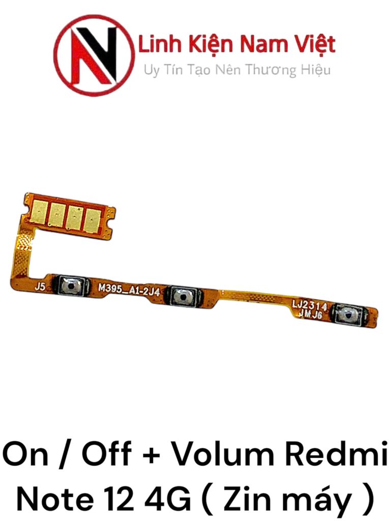 On/Off nguồn Volum âm lượng Redmi Note 12 4G / 5G ( Zin bóc máy )